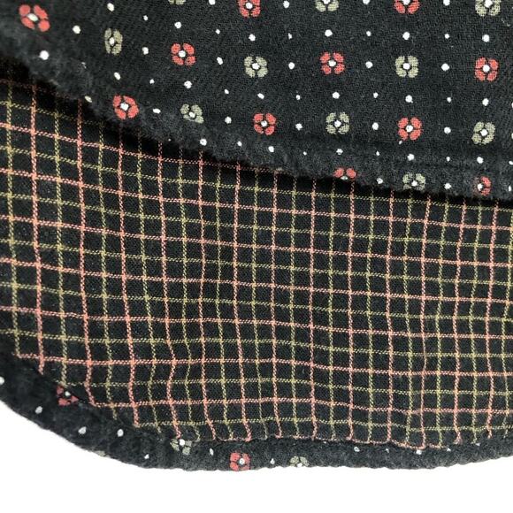 MADEWELL Black Mayfair Foulard oversized Ex-Boyfriend Shirt Floral Dot XXS Cozy - Picture 8 of 11